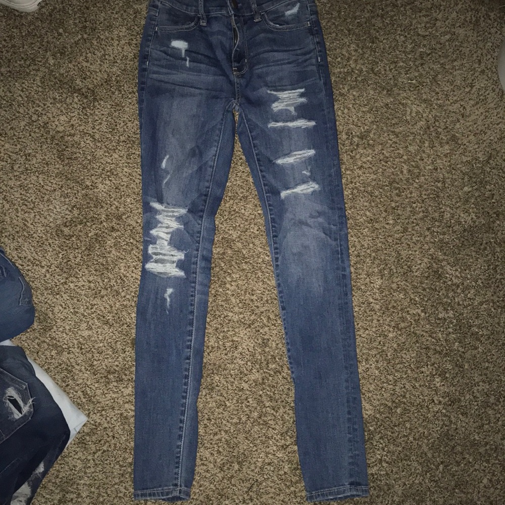 Distressed American Eagle Jeans